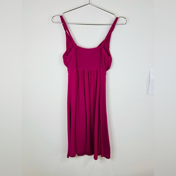 Edge Clothing Pink Sleeveless Mini Dress Twist Front Medium Stretchy & Stylish - Picture 7 of 9